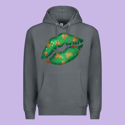 St. Patrick's Day Lip Premium Hoodie Designed By Jasminsmagicworld