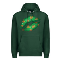 Sports Green St. Patrick's Day Lip Premium Hoodie - Jasminsmagicworld