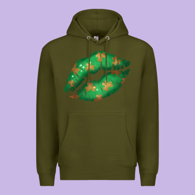 St. Patrick's Day Lip Premium Hoodie Designed By Jasminsmagicworld