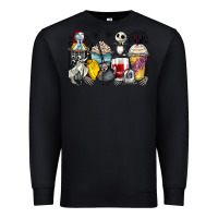 Black cartoon characters coffee cups Premium Sweatshirt - Zillion Design Studio
