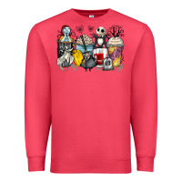 Cardinal cartoon characters coffee cups Premium Sweatshirt - Zillion Design Studio