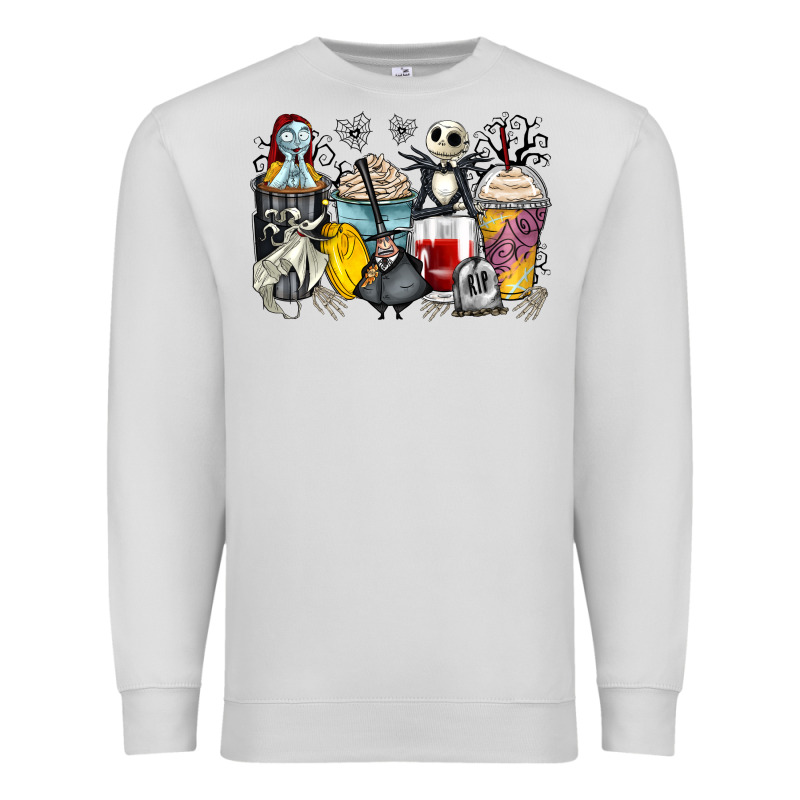 Cartoon Characters Coffee Cups Premium Sweatshirt by Zillion Design Studio | Teevron