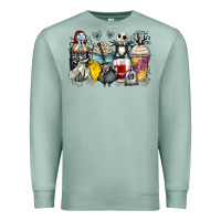 Seafoam cartoon characters coffee cups Premium Sweatshirt - Zillion Design Studio