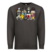 Smoke cartoon characters coffee cups Premium Sweatshirt - Zillion Design Studio