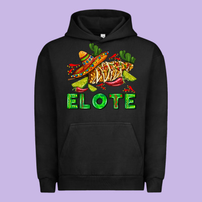 Elote Corn Sombrero Lime And  Cactus Urban Hoodie Designed By Adodesignshop