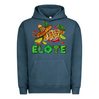 Pigment Midnight Navy Elote corn sombrero lime and  cactus Urban Hoodie - AdoDesignShop
