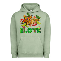 Pigment Oil Green Elote corn sombrero lime and  cactus Urban Hoodie - AdoDesignShop
