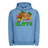 Pigment Pebble Blue Elote corn sombrero lime and  cactus Urban Hoodie - AdoDesignShop