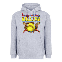Heather Grey busy raising ballers softball Heavyweight Hoodie - texasbilliewilder
