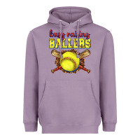 Busy Raising Ballers Softball Heavyweight Hoodie | Teevron