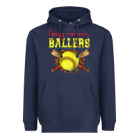 Navy busy raising ballers softball Heavyweight Hoodie - texasbilliewilder