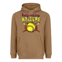 Toasted Coconut busy raising ballers softball Heavyweight Hoodie - texasbilliewilder