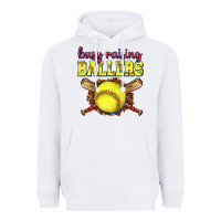 White busy raising ballers softball Heavyweight Hoodie - texasbilliewilder