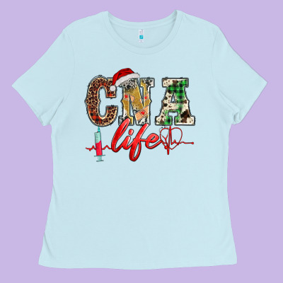 Christmas Certified Nurse  Assistant Life Ladies Tee Designed By Barkaloodesign