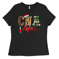 Black christmas certified nurse  assistant life Ladies Tee - BarkalooDesign
