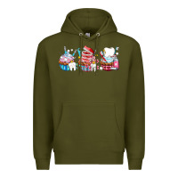 Army Green dental cupcakes Premium Hoodie - AdoDesignShop