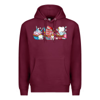 Burgundy dental cupcakes Premium Hoodie - AdoDesignShop