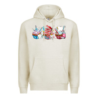 Oatmeal Heather dental cupcakes Premium Hoodie - AdoDesignShop