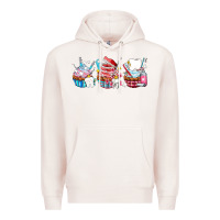 Pale Pink dental cupcakes Premium Hoodie - AdoDesignShop