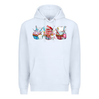 White dental cupcakes Premium Hoodie - AdoDesignShop
