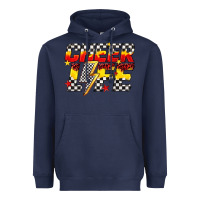 Navy cheer life Heavyweight Hoodie - texasbilliewilder