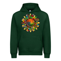 Forest Green autism awareness cowhide leopard sunflower Urban Hoodie - Artiststas