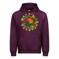 Mauve Wine autism awareness cowhide leopard sunflower Urban Hoodie - Artiststas