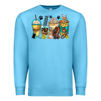 Ocean Blue pet groomer coffee cups Premium Sweatshirt - Zillion Design Studio
