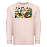 Pale Pink pet groomer coffee cups Premium Sweatshirt - Zillion Design Studio