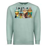 Seafoam pet groomer coffee cups Premium Sweatshirt - Zillion Design Studio