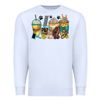 White pet groomer coffee cups Premium Sweatshirt - Zillion Design Studio