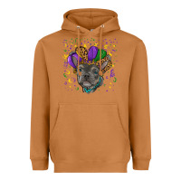 Meerkat mardi gras french bulldog Heavyweight Hoodie - RanaPortraitStore