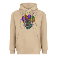 Mushroom mardi gras french bulldog Heavyweight Hoodie - RanaPortraitStore