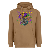 Toasted Coconut mardi gras french bulldog Heavyweight Hoodie - RanaPortraitStore