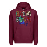 Burgundy boom boom baby Premium Hoodie - Artiststas