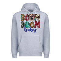 Heather Grey boom boom baby Premium Hoodie - Artiststas