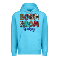 Ocean Blue boom boom baby Premium Hoodie - Artiststas