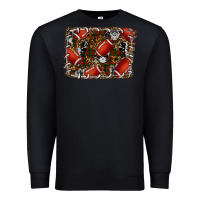 Black christmas football Premium Sweatshirt - RanaPortraitStore