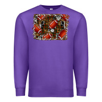 Purple christmas football Premium Sweatshirt - RanaPortraitStore