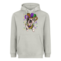 Moon Dust Mardi gras hat  english bulldog Heavyweight Hoodie - RanaPortraitStore