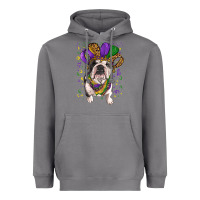 Storm Mardi gras hat  english bulldog Heavyweight Hoodie - RanaPortraitStore