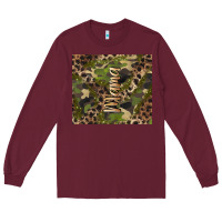 Burgundy camouflage mama Long Sleeve Tee - BarkalooDesign
