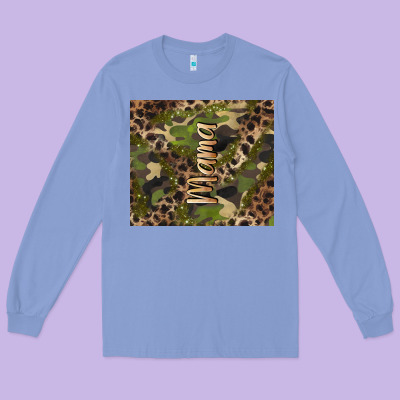 Camouflage Mama Long Sleeve Tee Designed By Barkaloodesign