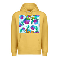 Antique Gold seahorse and sea shell seamless pattern Premium Hoodie - BundleAndBundleShop