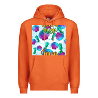 Carrot seahorse and sea shell seamless pattern Premium Hoodie - BundleAndBundleShop