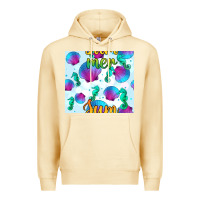 Pina Colada seahorse and sea shell seamless pattern Premium Hoodie - BundleAndBundleShop