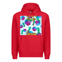 Red seahorse and sea shell seamless pattern Premium Hoodie - BundleAndBundleShop