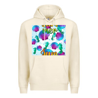 Tofu seahorse and sea shell seamless pattern Premium Hoodie - BundleAndBundleShop