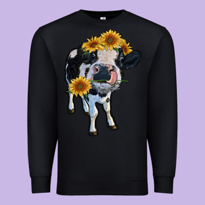 Heifer Cow Premium Sweatshirt Designed By Ranaportraitstore