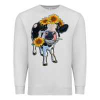 Dove Grey heifer cow Premium Sweatshirt - RanaPortraitStore